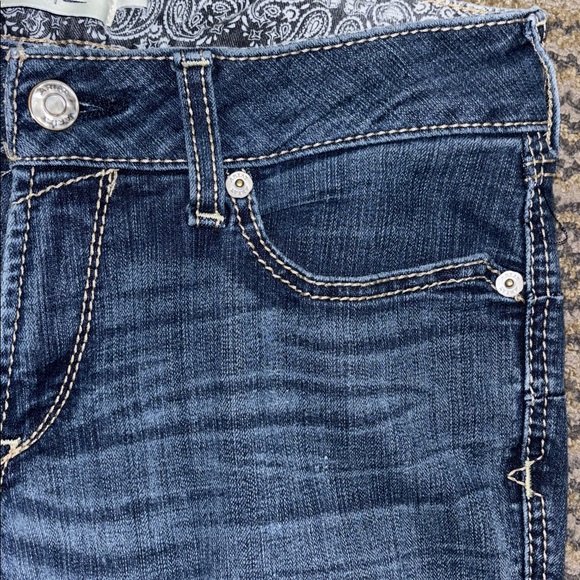 Ariat Women’s Size 30S REAL Denim Cotton Blend Stretch Bootcut Blue Jeans - Picture 5 of 12